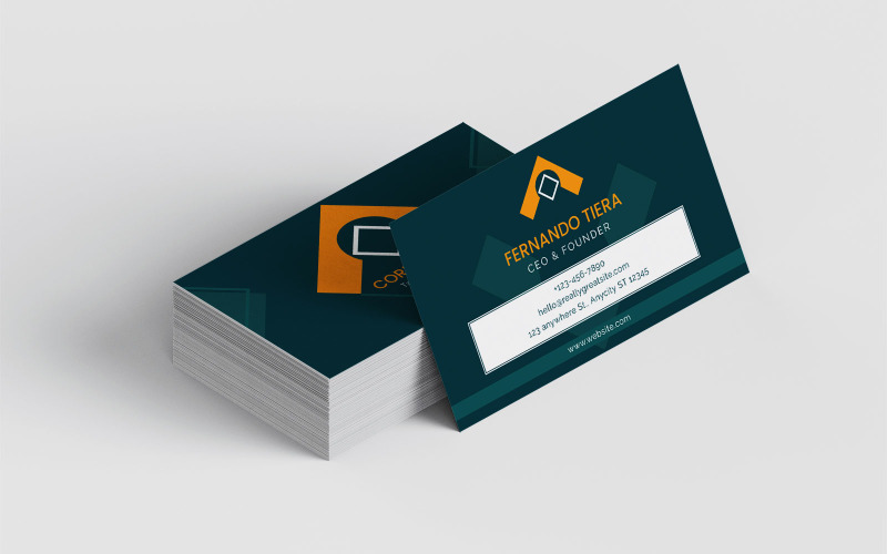 Geometric Corporate Business Card Template