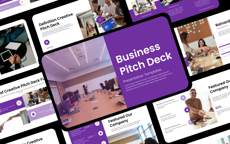 商业-Pitch Deck演示模板