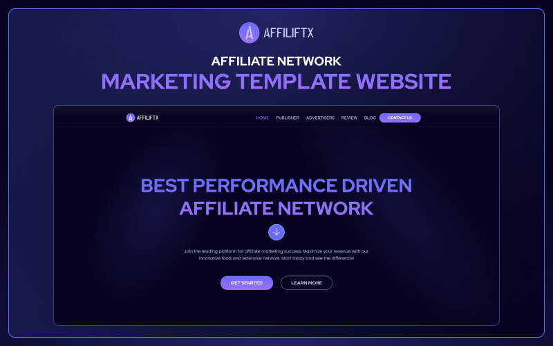 AffiLiftx - Modèle Elementor de marketing d'affiliation sur une page