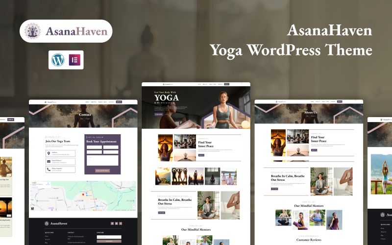 AsanaHaven – Thème WordPress pour le yoga et le bien-être