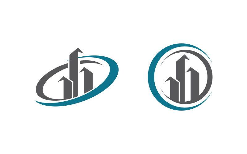 Modèle de logo d'icône de concept de propriété de maison v.27