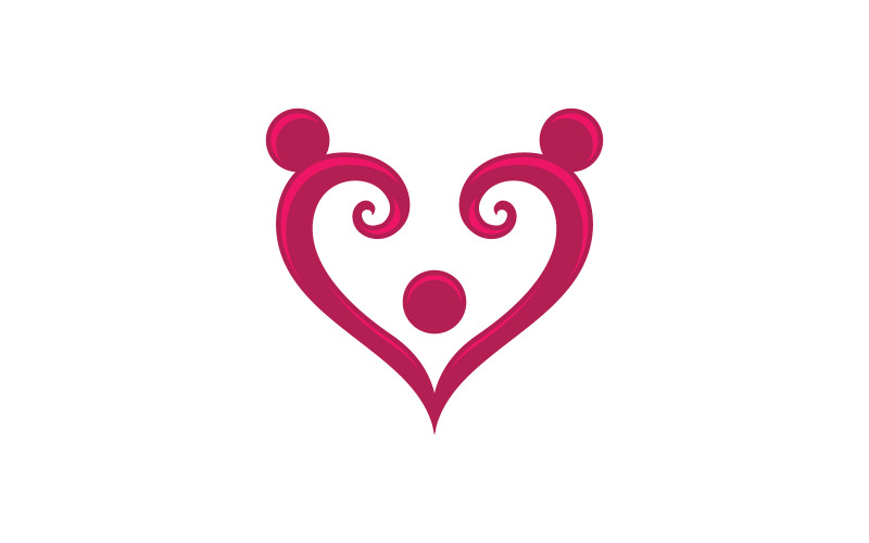 Nätverksgrupp för adoption av mänskliga barn och social logotypdesign v.7