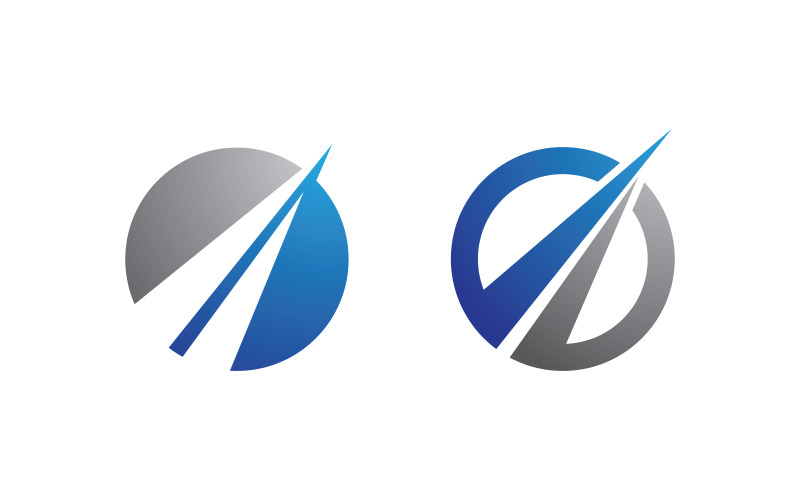 Bedrijfsgroei Financieel concept logo illustratie ontwerp v.9