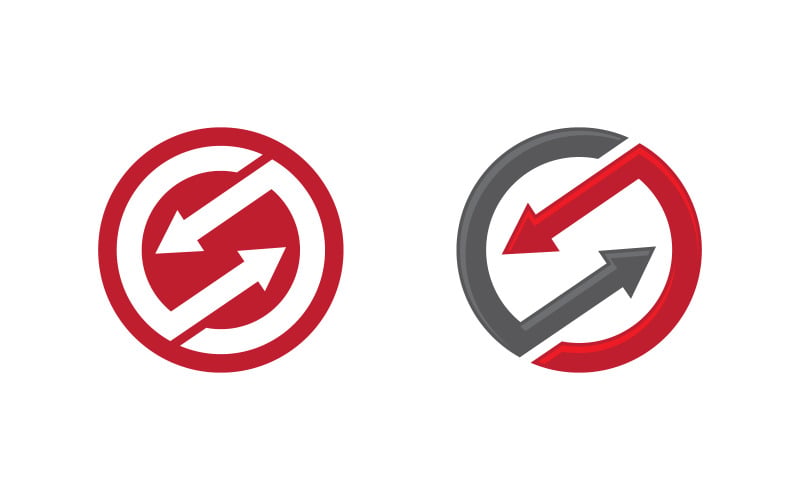 Logo litery S ikona biznesowa ilustracja projekt szablonu v.2