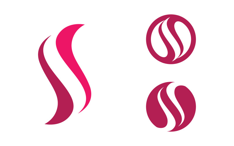 Modèle de conception d'illustration d'icône d'entreprise de logo de lettre S v.3