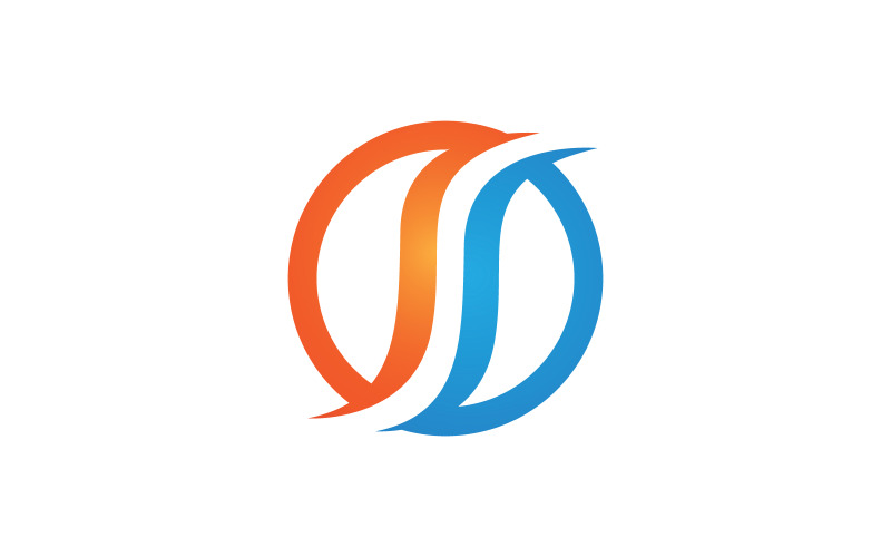 S 字母标志商业图标插画设计模板 v.11