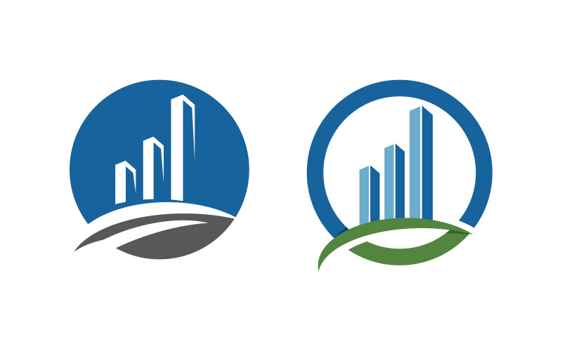 Ilustración del logotipo del concepto de finanzas y crecimiento empresarial (v.33)