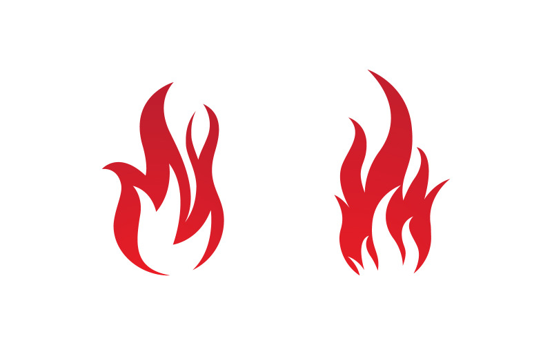 Modelo de design de ilustração vetorial do logotipo do Flames vv.59