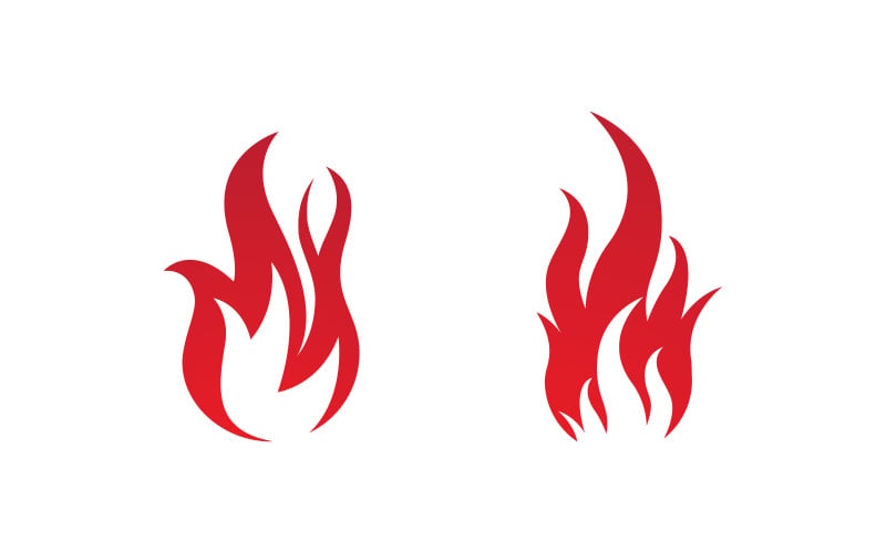 Plantilla de diseño vectorial de ilustración de icono de logotipo de llamas vv.59
