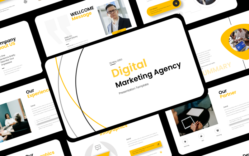 Vorlage für digitale Marketingpräsentationen, Ketnote