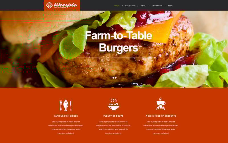 Cafe and Restaurant Muse Template #52163 - TemplateMonster