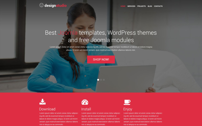 Design Studio Responsive WordPress-tema
