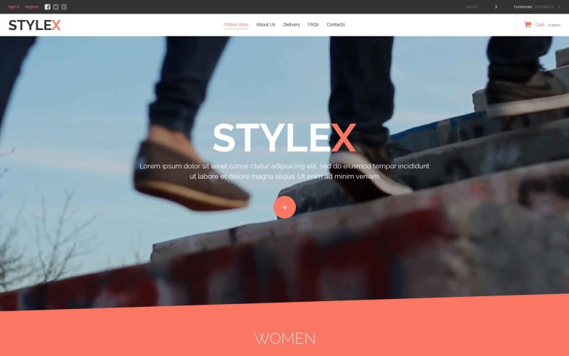 шаблон модного магазина virtuemart