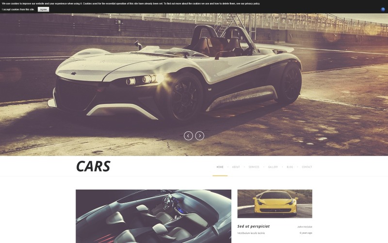 Luxus Automobiles Joomla sablon