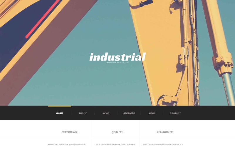 Tema de WordPress para construcción industrial