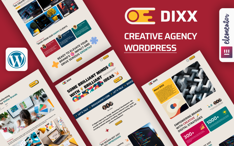 Dixx - Thème WordPress pour agences numériques, solutions informatiques et conseil aux entreprises