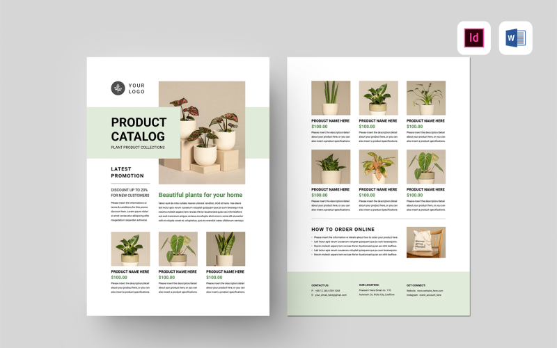 Product Catalog Sheet Template 521050 TemplateMonster