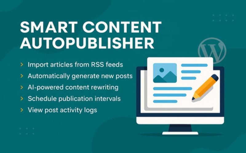 Smart Content AutoPublisher – RSS kanály s umělou inteligencí pro WordPress
