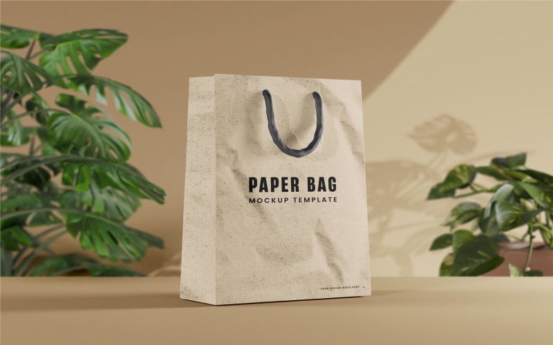 3 set di mockup di sacchetti di carta