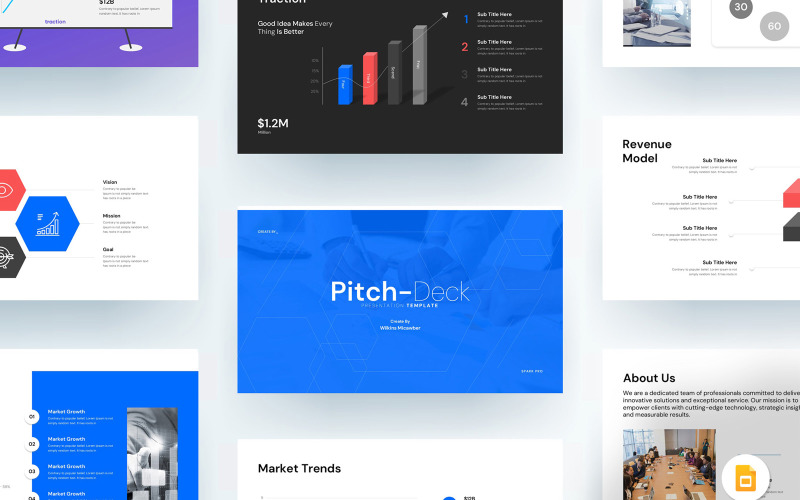 Pitch Deck Google Slayt Şablonu