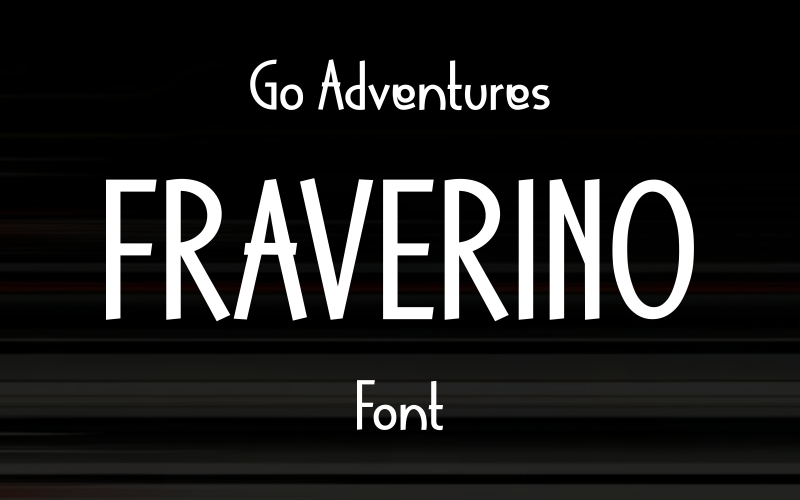 Шрифт Fraverino | Современный шрифт Travel Sans
