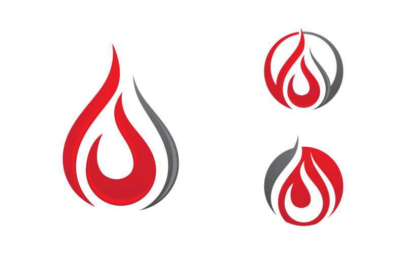 Шаблон дизайну векторного логотипу Flames, версія 71
