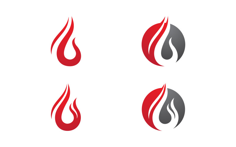 Шаблон векторного дизайна логотипа Flames vv.74