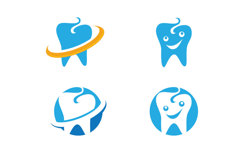 Шаблон векторного дизайна логотипа стоматологической медицинской помощи v.74