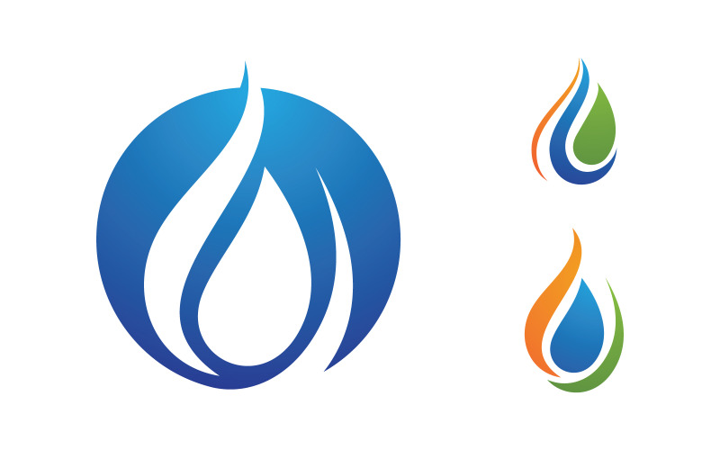 Waterdruppel Loodgieterslogo Sjabloon vectorillustratie v.121