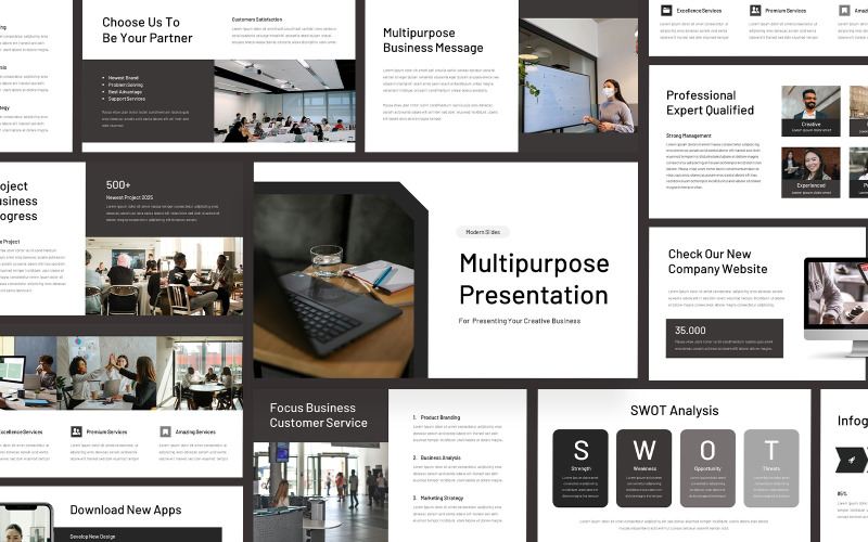 Multifunctionele zakelijke presentatie - PowerPoint