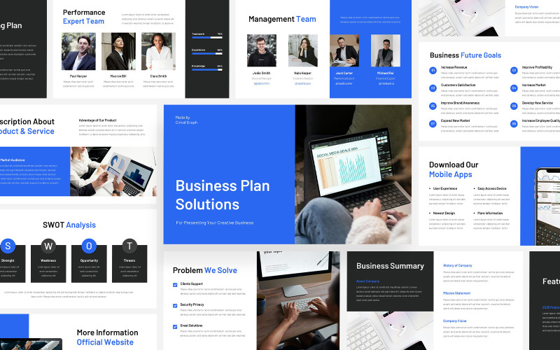 Prezentacja planu biznesowego – Google Slides