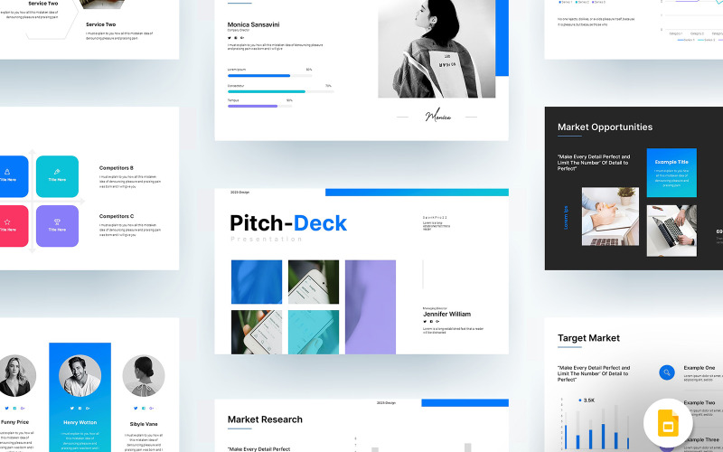 Šablona prezentace Google Slide od Pitch-Deck