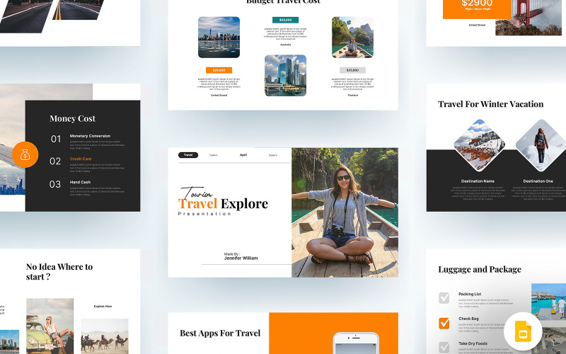 Turism Resor Google Slide Utforska Presentation