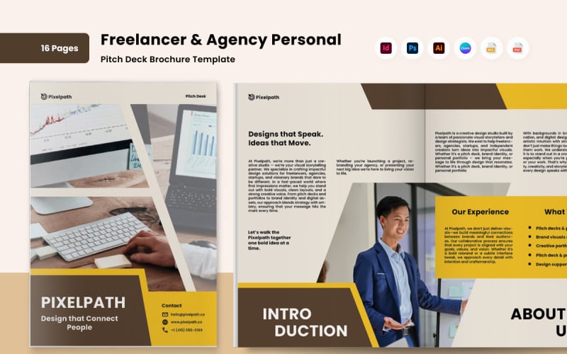 Creative Pitch Deck Brochure for Freelancers