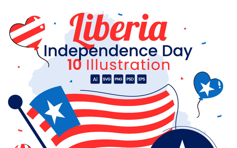 10 illustrazioni per il giorno dell'indipendenza della Liberia