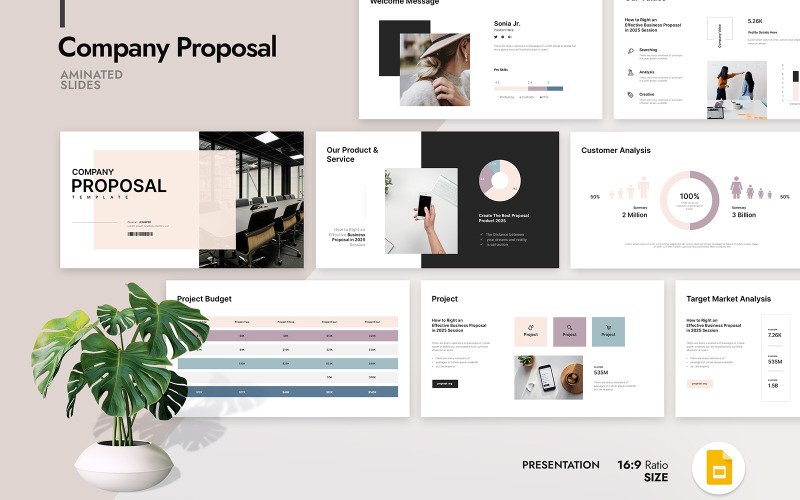Modello di presentazione aziendale per Google Slide