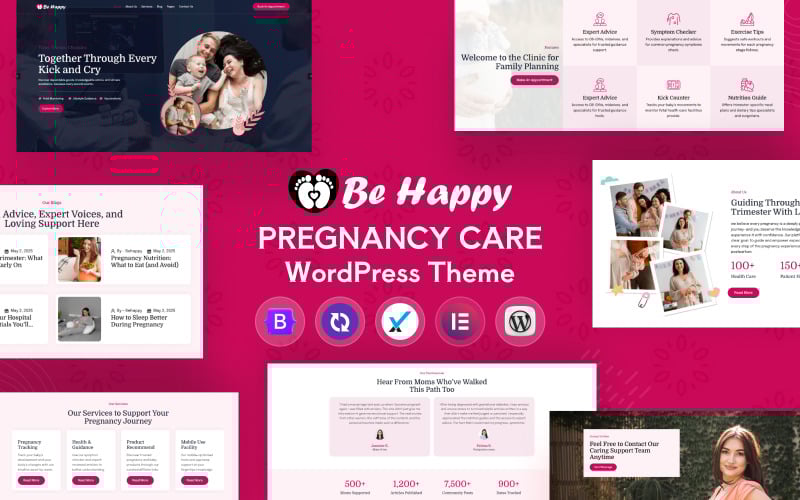 Be Happy – Pregnancy Care WordPress Theme