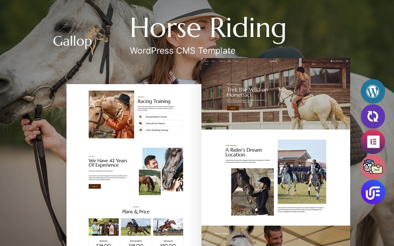 Galopp – WordPress-tema för ridklubb