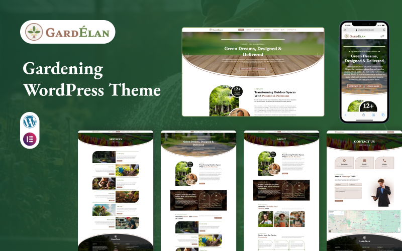GardElan – Gardening & Landscaping WordPress Theme