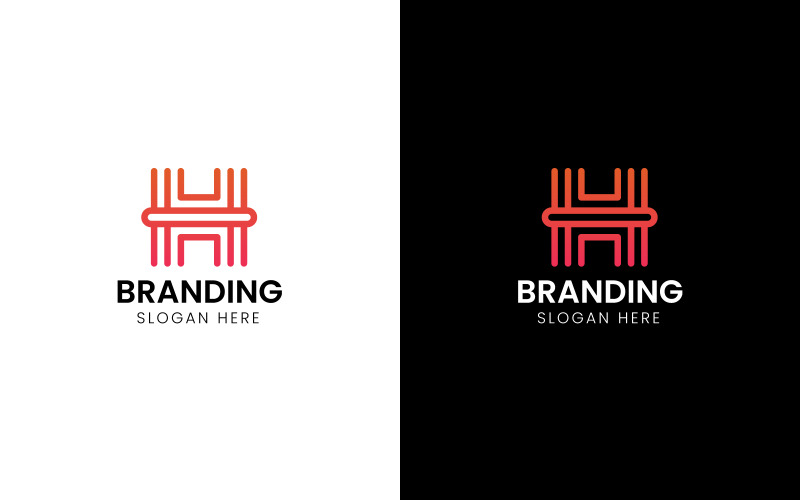 Letter H company logo-907