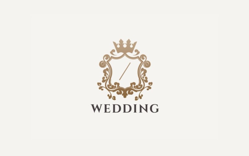 Logo di lusso Wedding Crest