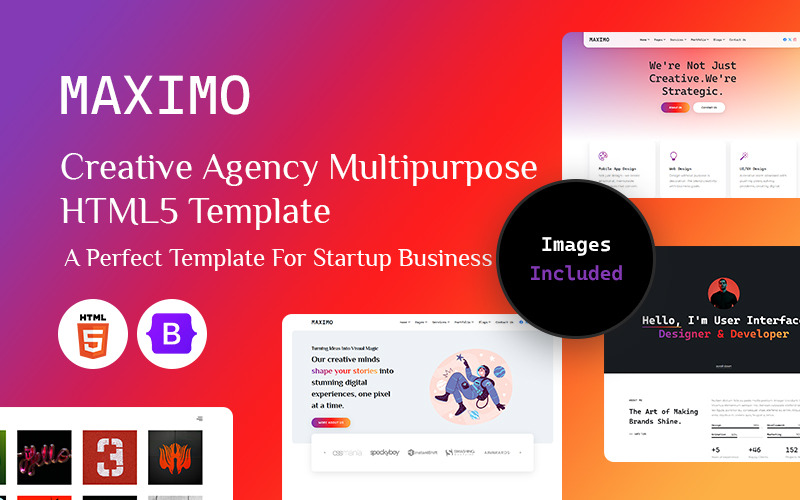 Maximo - Kreativ affärs- och mångsidig HTML5-mall
