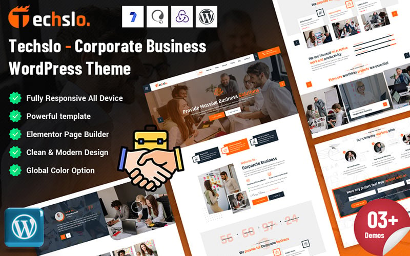 Techslo - Motyw WordPress dla firm korporacyjnych