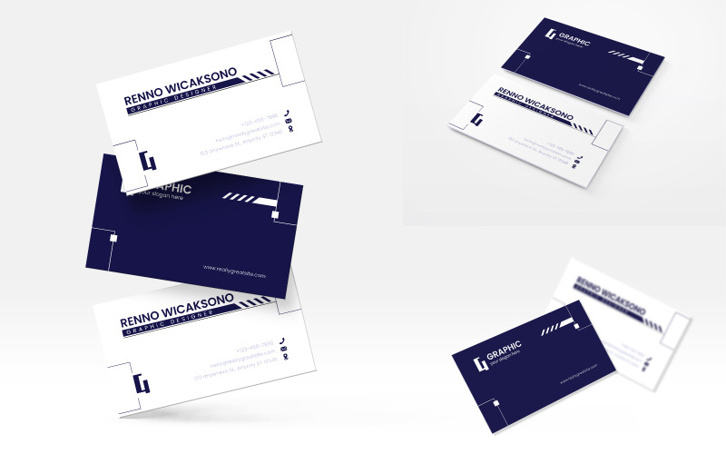 Minimalist Teknoloji Tarzı Kartvizit Tasarımı