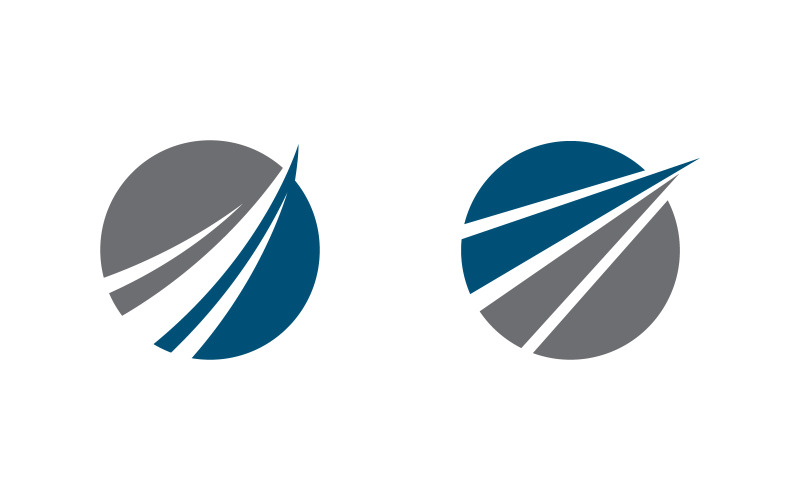 Business growth Finance concept logo illustration design v.58