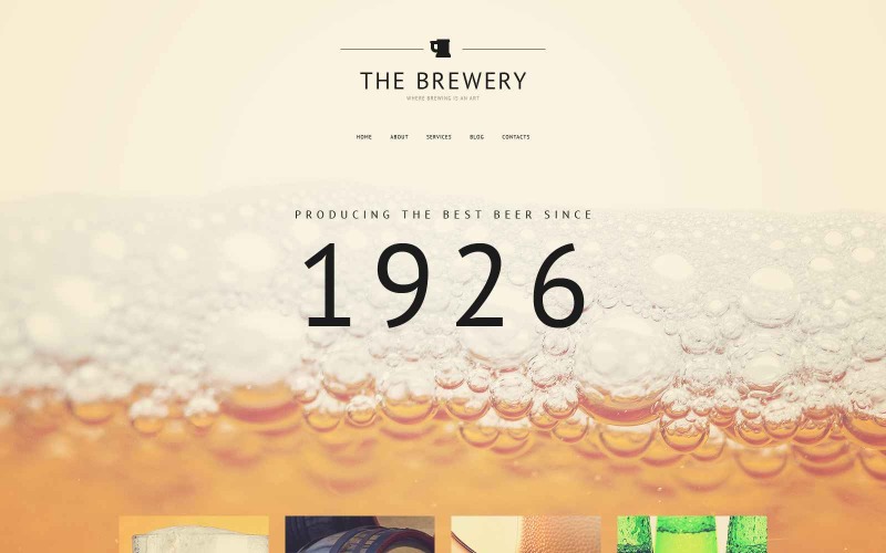 Ancien modèle de site Web de pub