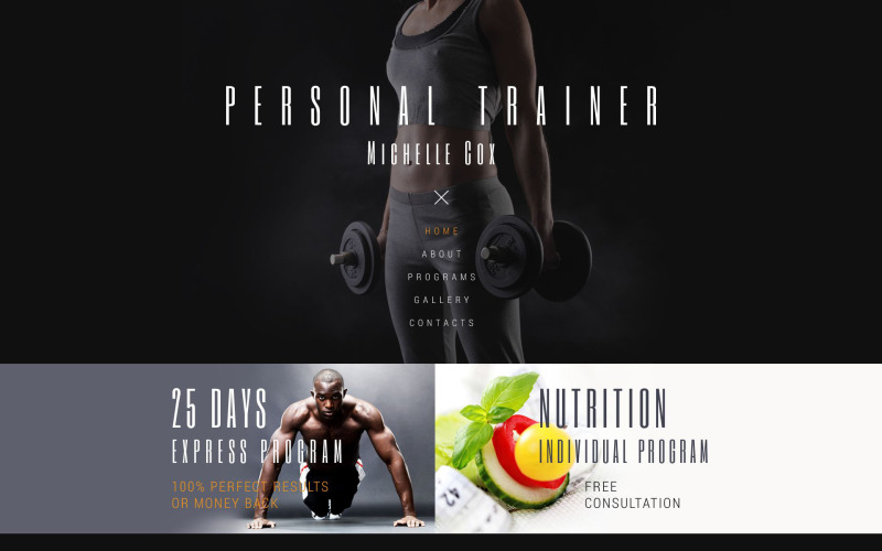 Modèle de site Web adapté au sport