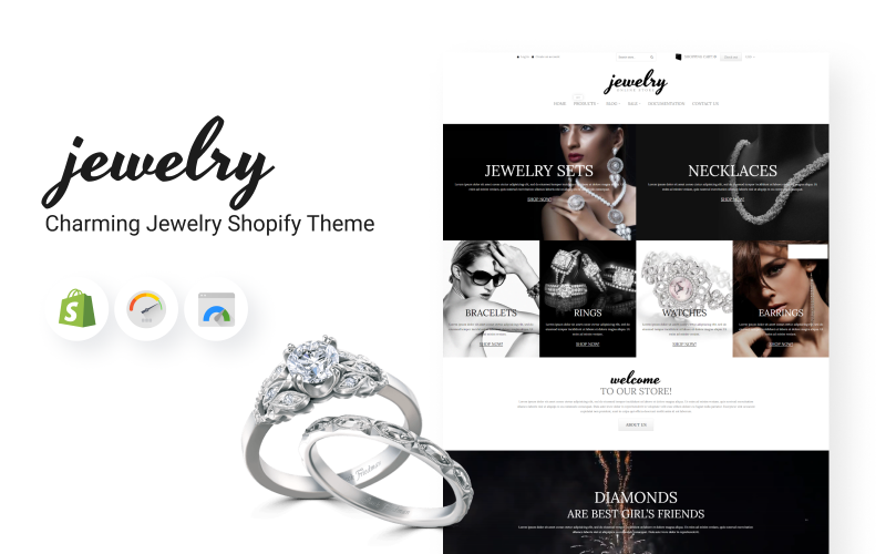 Okouzlující téma Shopify na šperky