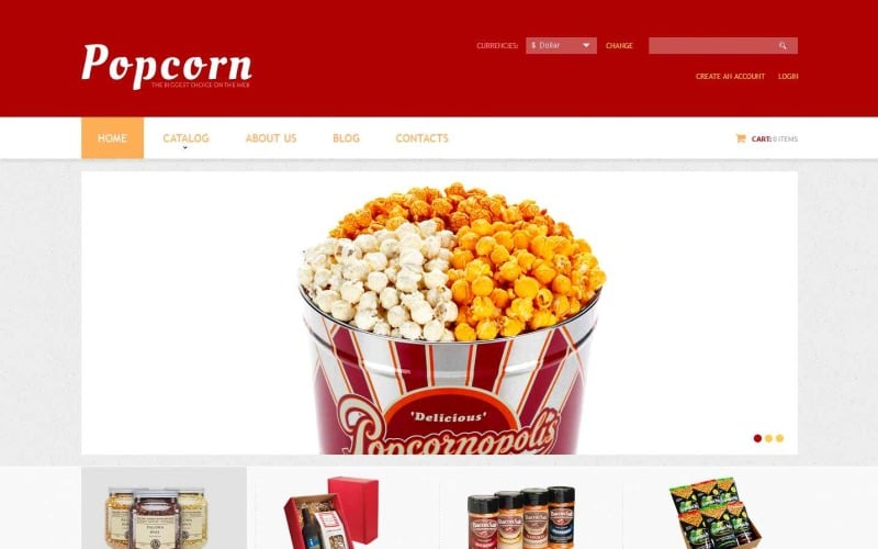 Шаблон Popcorn Break VirtueMart