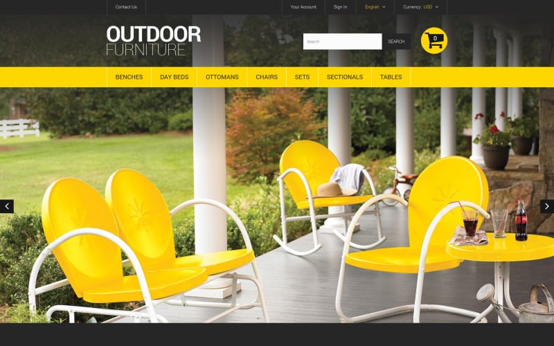 Stylish Outdoor Furniture PrestaShop Theme